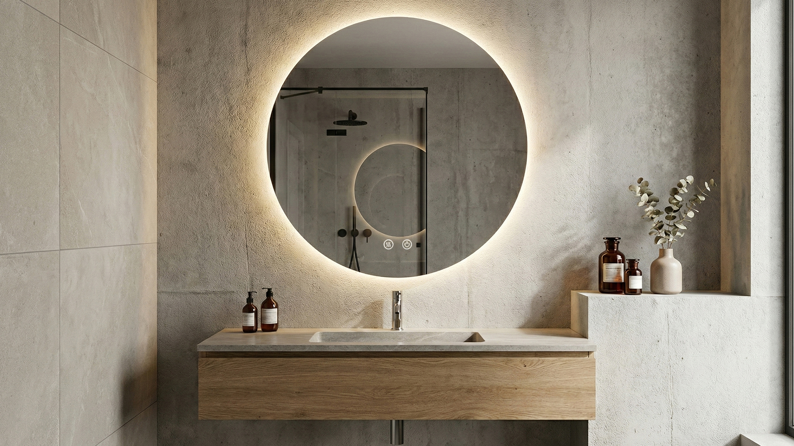 LED mirror Circle